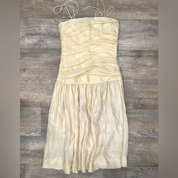 ZARA Blogger Fave Ruched Taupe Midi Dress NWT 🤎 - Picture 15 of 16